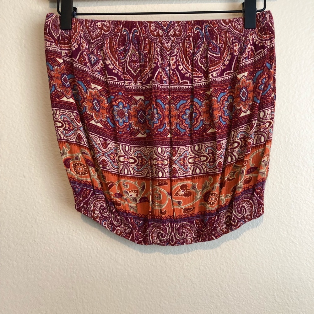 Strapless Crop Top
